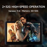 Auto-Kopfstützenmonitor TV Touchscreen 32GB Android 13 WiFi DSP GPS Dashboard OLED Rücksitz Netflix/Youtube Player CarPlay 4G