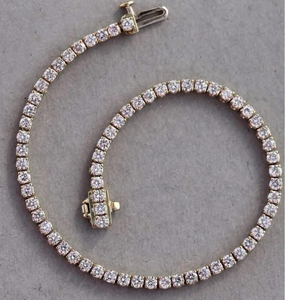 Bracelet tennis classique en or blanc massif 9 carats avec diamants cultivés en laboratoire IGI certifiés VVS1 VVS2 CVD HPHT pour femmes <span class=keywords><strong>BEREAL</strong></span> - Product Image 3