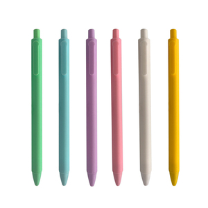 Logo Custom Multiple Colors <b>Retractable</b> Soft Rubber Coated Plastic Click Gel Ink <b>Pen</b> - Product Image 5
