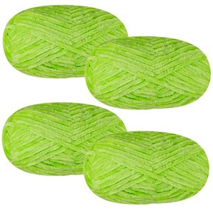 Hilo de Chenilla Brillante de Poliéster de 4 mm, Hilo de Terciopelo Suave para Tejer a Crochet, en Oferta - Product Image 2