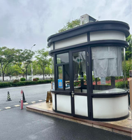 Kiosque temporaire portable très demandé, maison préfabriquée, casier de sécurité, poste de garde préfabriqué, conteneur de sécurité, camion-restaurant