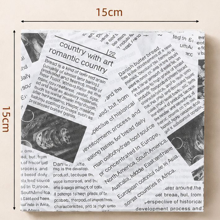 White English printing [15*15cm]