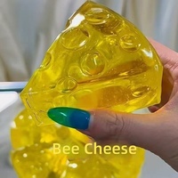 POWER TPR Maltose Sticky Honey Cheese Squishy Finger Squeeze Triangle Cheese Slow Rising Stress Relief Toy Anti-anxiety Toy
