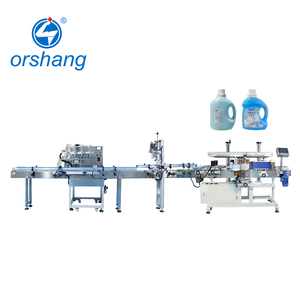 Ligne de production automatique de remplissage, de bouchage et d'étiquetage de shampooing, d'huile capillaire, de lessive et de produits de nettoyage Orshang - Product Image 1