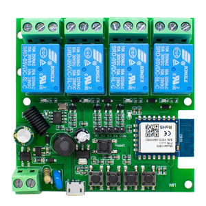 Módulo de Interruptor de Luz Inteligente Wifi Tuya de 4 Canales, Placa de Relé de 4 Canales DC85-250V, Compatible con Alexa, Google Home, Alice, Receptor RF433 - Product Image 1
