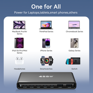 455W Gan 5.0 7-Cổng Nhanh Chóng Trạm Sạc Đa-Thiết Bị Pd100w Qc30w Cao Cấp Chất Lượng Đầy Đủ Điện Loại C Sạc USB Sạc - Product Image 5