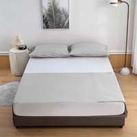 Sábanas Antiestáticas ESD Protectoras 400TC Ecológicas Bordadas de Grado Superior, Sábanas Ajustables Suaves con Conexión a Tierra para Hotel, Aptas para Todas las Estaciones