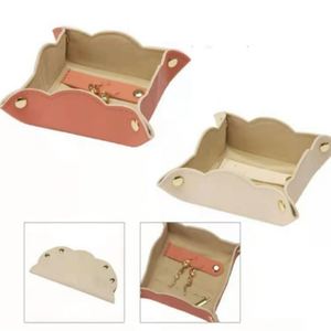 Wholesale PU Leather Square Storage <b>Basket</b> for Daily Use Desktop Organizer <b>Table</b> Accessories Cosmetics Jewelry Storage Tray - Product Image 3