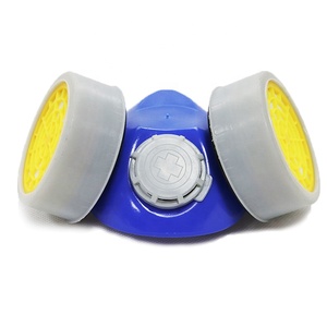 Smoke Protection Dust <strong>Mask</strong> <strong>Respirator</strong> Filter Gas <strong>Mask</strong> Double Cartridge <strong>Chemical</strong> <strong>Respirator</strong> <strong>Mask</strong> - Product Image 5