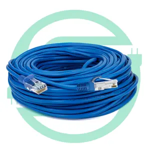 Hot Selling China Round Blue Aluminum Cat5E Rj45 Patch Cord Ethernet Network Cable 20M Patch Cord Price