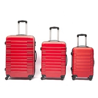Ensemble de 4 valises rigides de haute qualité 14-26 pouces en ABS, design moderne, simple, classique et tendance, avec serrure à trolley en acier pour femme