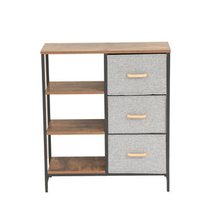 <span class=keywords><strong>Meuble</strong></span> <span class=keywords><strong>de</strong></span> rangement métallique à 3 <span class=keywords><strong>tiroirs</strong></span>, étagère ouverte, classeur latéral en tissu, armoire à <span class=keywords><strong>tiroirs</strong></span> polyvalente, organisateur <span class=keywords><strong>de</strong></span> salon - Product Image 5