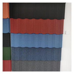 กระเบื้องหลังคาโลหะเคลือบหินสีรุ้งแบบดั้งเดิม สำหรับโรงแรม - กันน้ำ กันลม กันไฟ รับประกัน 5 ปีขึ้นไป โอเว่นส์ - Product Image 1