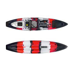 Canoa de Pesca Individual de 13.6 pies con Asiento en la Parte Superior, Motor de Pedal de Hélice Única, Motor <span class=keywords><strong>El</strong></span>éctrico para Kayak, Casco de Plástico, Bote Portátil - Product Image 1