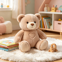 Peluche Ours Lumineuse Écologique Sans Fluorescence Nocive Lavable en Machine pour Magasin de Maternité et Coffrets Cadeaux de Fêtes