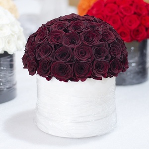 Cadeau <span class=keywords><strong>de</strong></span> festival <span class=keywords><strong>de</strong></span> luxe Roses conservées en gros <span class=keywords><strong>Bouquet</strong></span> <span class=keywords><strong>de</strong></span> roses éternelles conservées <span class=keywords><strong>de</strong></span> fleurs fraîches <span class=keywords><strong>de</strong></span> longue durée dans une boîte ronde pour la décoration - Product Image 1