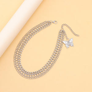 Cadena para zapatos con colgante de mariposa, decoración metálica para botas Martin, accesorio de moda para mujer, color blanco K Sp 820 - Product Image 2