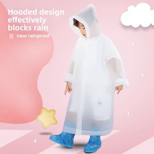 Impermeabile Monouso Compresso per Bambini, in EVA Spesso, per Studenti, Ragazze e Ragazzi, per Escursioni e Attività all'Aperto - Product Image 2