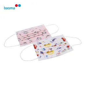 Colorful Fashion Cute Fabric 3 Ply Disposable Face Mask for Children