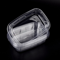 Boîte à gâteaux transparente PET Récipients alimentaires jetables personnalisés Récipient rectangulaire hermétique pour le stockage des aliments pour gâteau Tiramisu