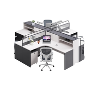 Bureau de bureau simple poste de travail d'entreprise poste de travail du personnel bureau des employés
