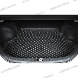 Alfombrilla de cuero para maletero de coche, forro de carga, cojín de equipaje para <span class=keywords><strong>KIA</strong></span> <span class=keywords><strong>Rio</strong></span> K2, 2011, 2012, 2013, <span class=keywords><strong>2014</strong></span>, 2015, 2016, 2017, accesorios QB, <span class=keywords><strong>interior</strong></span> - Product Image 3