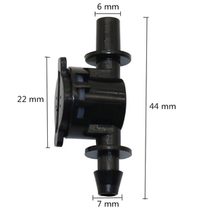 6mm Anti-goutte à goutte Dispositif D'arrosage du Jardin Accessoires 4/7mm Tuyau Connecteur L'agriculture D'irrigation Tuyau Raccords - Product Image 4