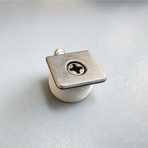 Four In One Zinc Alloy Shelf Support With Plastic <b>Roller</b> And Screw For Cabinet Partition Support - Product Image 3