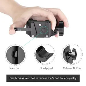 แผ่นแบตเตอรี่ V-Lock อะแดปเตอร์แผ่นยึดคลิปแบตเตอรี่สำหรับ SONY DSLR BP ที่ยึดกล้องแบตเตอรี่ - Product Image 3