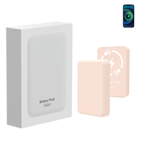 Chargeurs portables magnétiques sans fil personnalisés avec logo, 5000 mAh et 10000 mAh, compatibles avec iPhone