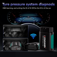 Kit de Servicio TPMS para Taller de Automóviles que Incluye Herramienta de Programación TK100 + Herramienta de Reaprendizaje OBD + Sensores de Presión de Neumáticos