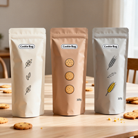 Nouvel Arrivage – Sachet refermable 60g à quatre soudures, finition ultra brillante, présentoir premium pour sandwichs, biscuits et gaufrettes gourmands