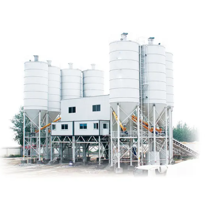 HZS90 Small Concrete Batching Plant 90 M3 Concrete Mixing Station for Manufacturing Plant