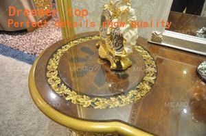 เฟอร์นิเจอร์พระราชวังสไตล์อิตาลีคลาสสิกสีขาวทองหรูหราแบบราชวงศ์พร้อม<span class=keywords><strong>หัว</strong></span><span class=keywords><strong>เตียง</strong></span>ทองเหลือง - Product Image 6