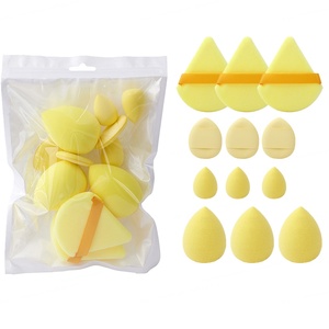 Houppettes de maquillage en velours mini, rondes, triangulaires, en forme de cœur, éponges douces pour le visage, personnalisables, pour poudre cosmétique - Product Image 2