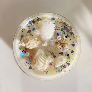 Candela da 5,8 x 2,2 cm per Aromaterapia e Guarigione con Fragranza per la Casa, Cera di Soia, Cristalli, Pietre e Conchiglie Curative - Product Image 6