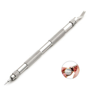 Mango de acero inoxidable, doble punta, reparación manual de reloj, ajuste de banda, herramienta de tamaño de repuesto, herramienta de extracción de PIN de enlace, herramienta de barra de resorte - Product Image 1