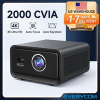 Projecteur 4K 2000CVIA, projecteur de cinéma, application Netflix, Wifi, projecteur 3D prêt à l'emploi, projecteur 4K Full HD, projecteur natif 1080P