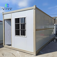 Maison conteneur préfabriquée modulaire pliable de 20 pieds, haute qualité, faible coût, design moderne pour logement temporaire, bureau, hôtel et salle de sport