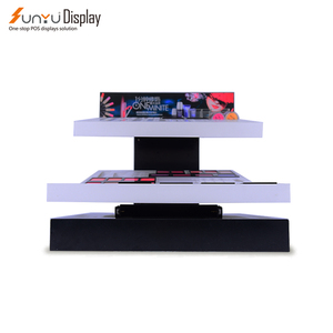 Tùy chỉnh thiết kế 3 Tier <span class=keywords><strong>Acrylic</strong></span> hiển thị mỹ phẩm đứng make up hiển thị đứng cho truy cập - Product Image 4