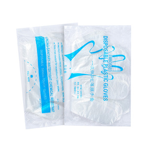 Gants en plastique jetables épais, 10 pièces, manicle de restauration, soins des cheveux, <span class=keywords><strong>film</strong></span> à main, homard, transparents, durables, en PVC - Product Image 6