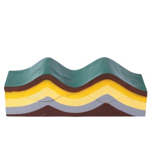 Globo Dimostrativo M-203 in PVC per Deformazione della Crosta Terrestre, Modello per Insegnanti di Geografia delle Scuole Medie, con Forme di Terreno e Erupzioni Vulcaniche - Product Image 1