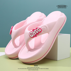 Sandalias de Plataforma de Verano para Mujer, Marca Guru, Color Rosa, EVA, Antideslizantes, Cómodas, Estilo Chanclas, para Exteriores - Product Image 1