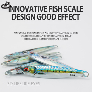 Jigging <span class=keywords><strong>Pro</strong></span> 40g 60g Leurre de pêche à pas lent en métal pour eau salée - Product Image 6