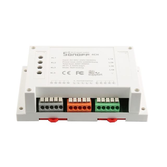 Hot 4CH Wifi Smart Switch 4 Gang Wifi Light Switch Smart Home App Remote Interrupter Relay Works with Alexa Google Home