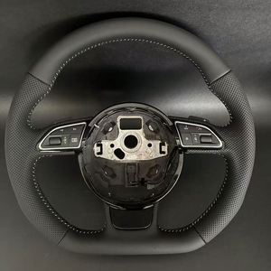 Volant semi-perforé <span class=keywords><strong>SLine</strong></span> en gros pour <span class=keywords><strong>Audi</strong></span> <span class=keywords><strong>A1</strong></span> A3 A4 A5 A6 A7 C6 C7 C8 B7 B8 B9 RS3 RS4 RS6 RS7 Q5 - Product Image 6