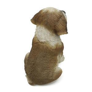 Statue de chien en résine personnalisée, Sculpture de chien saint-ard siège, réaliste - Product Image 4