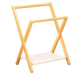 Simple and multifunctional <b>clothes</b> <b>rack</b> with cross-shaped design, perfect for bedside, bedroom, or children's use. - Product Image 5