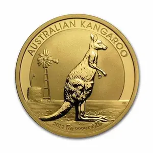 Venta al por mayor latón desafío moneda australiana muere mascota canguro conmemorativo espacios en blanco monedas de animales personalizados