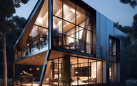 Casa Prefabricada de Estructura de Acero - Diseño Moderno, Estructura de Acero Ligera, Casa con Estructura de Acero en Venta